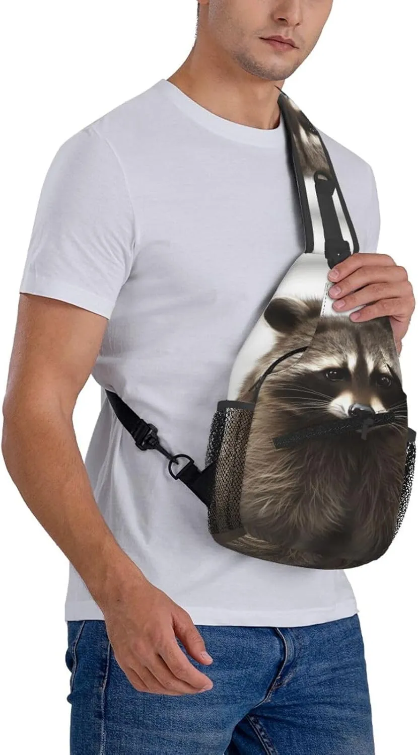 Cross Chest Bag Diagonally Sling Backpack Crossbody Shoulder Bag Horses Sling Bag Travel Hiking Daypack