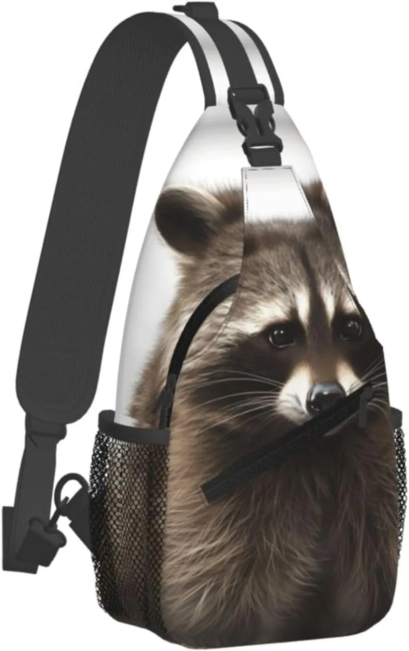Cross Chest Bag Diagonally Sling Backpack Crossbody Shoulder Bag Horses Sling Bag Travel Hiking Daypack