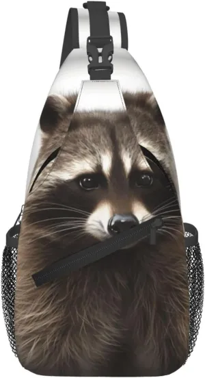 Cross Chest Bag Diagonally Sling Backpack Crossbody Shoulder Bag Horses Sling Bag Travel Hiking Daypack