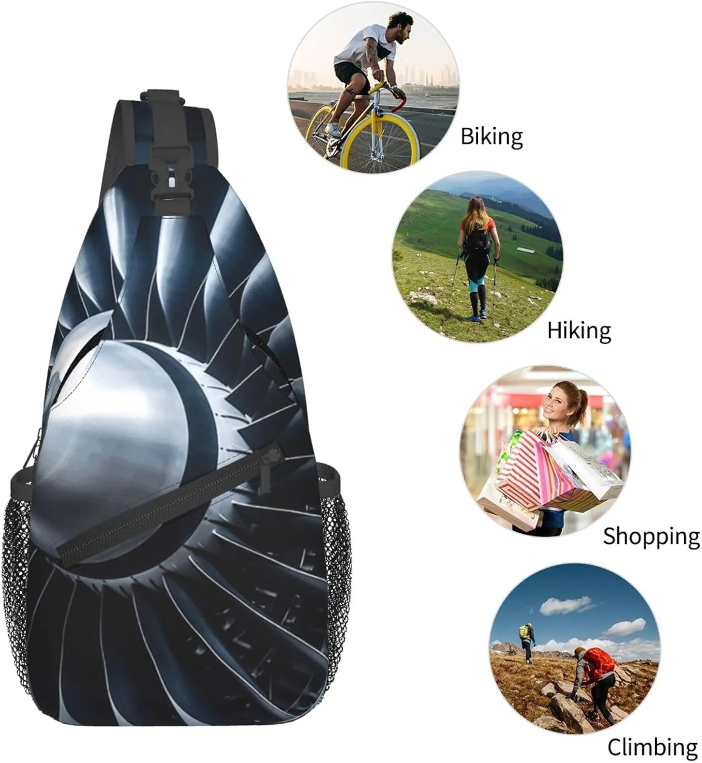 Cross Chest Bag Diagonally Sling Backpack Crossbody Shoulder Bag Labrador Sling Bag Travel Hiking Daypack