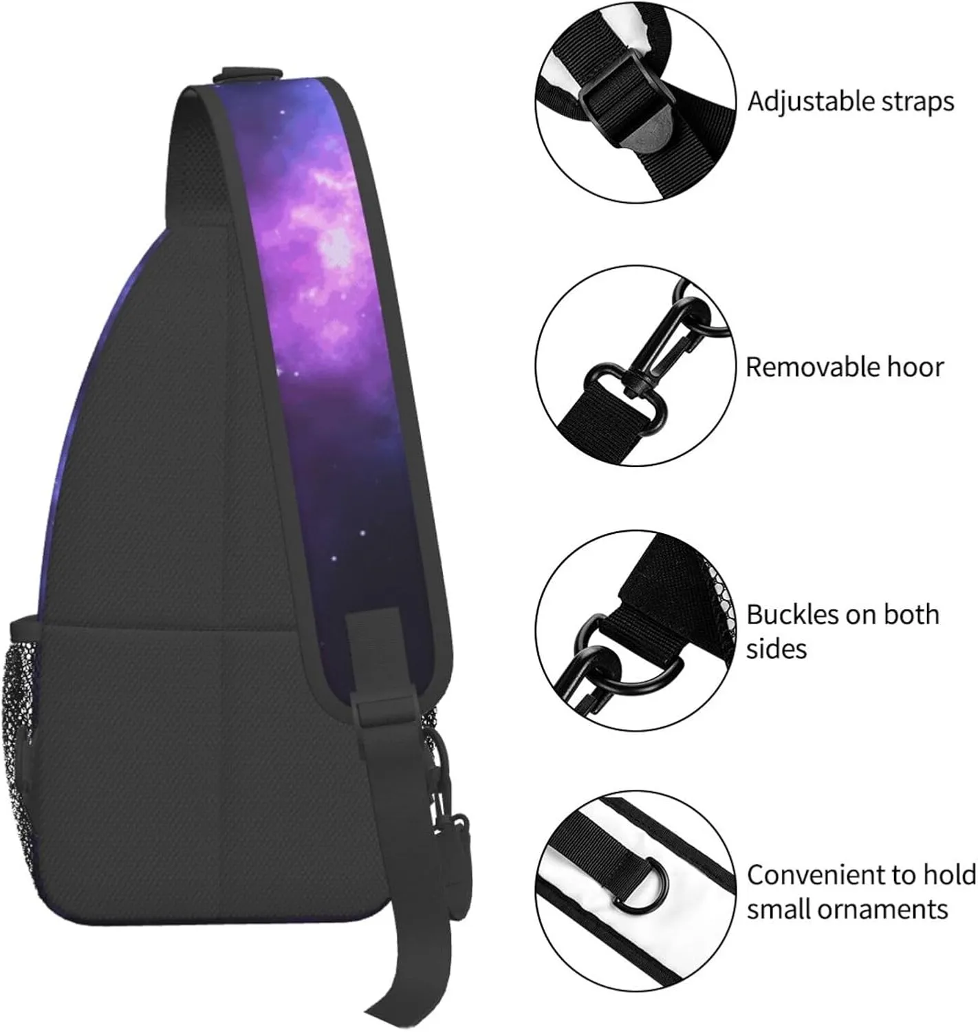 Cross Chest Bag Diagonally Sling Backpack Crossbody Shoulder Bag Milk Duck Yellow Sling Bag Travel Hiking Daypack