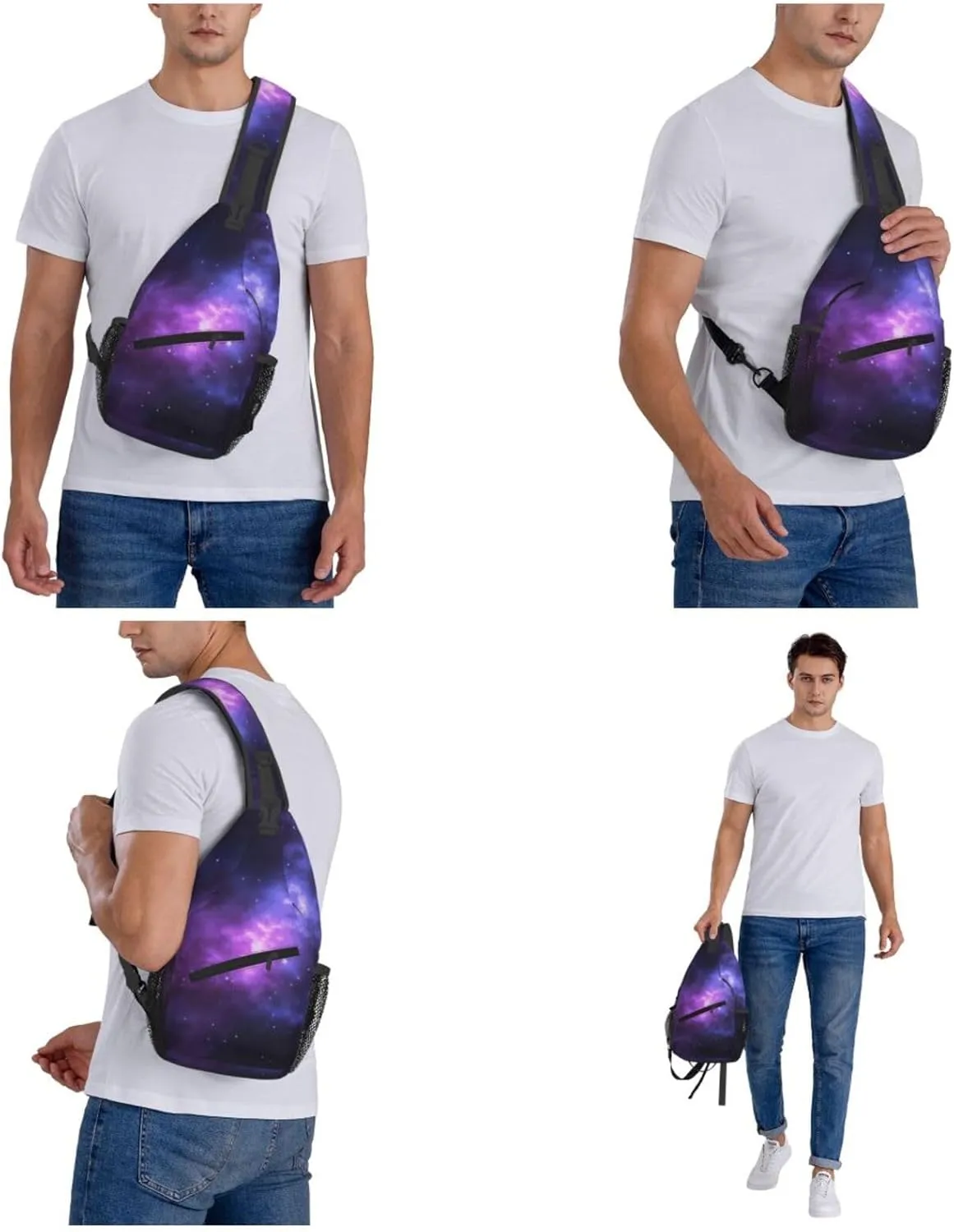 Cross Chest Bag Diagonally Sling Backpack Crossbody Shoulder Bag Milk Duck Yellow Sling Bag Travel Hiking Daypack