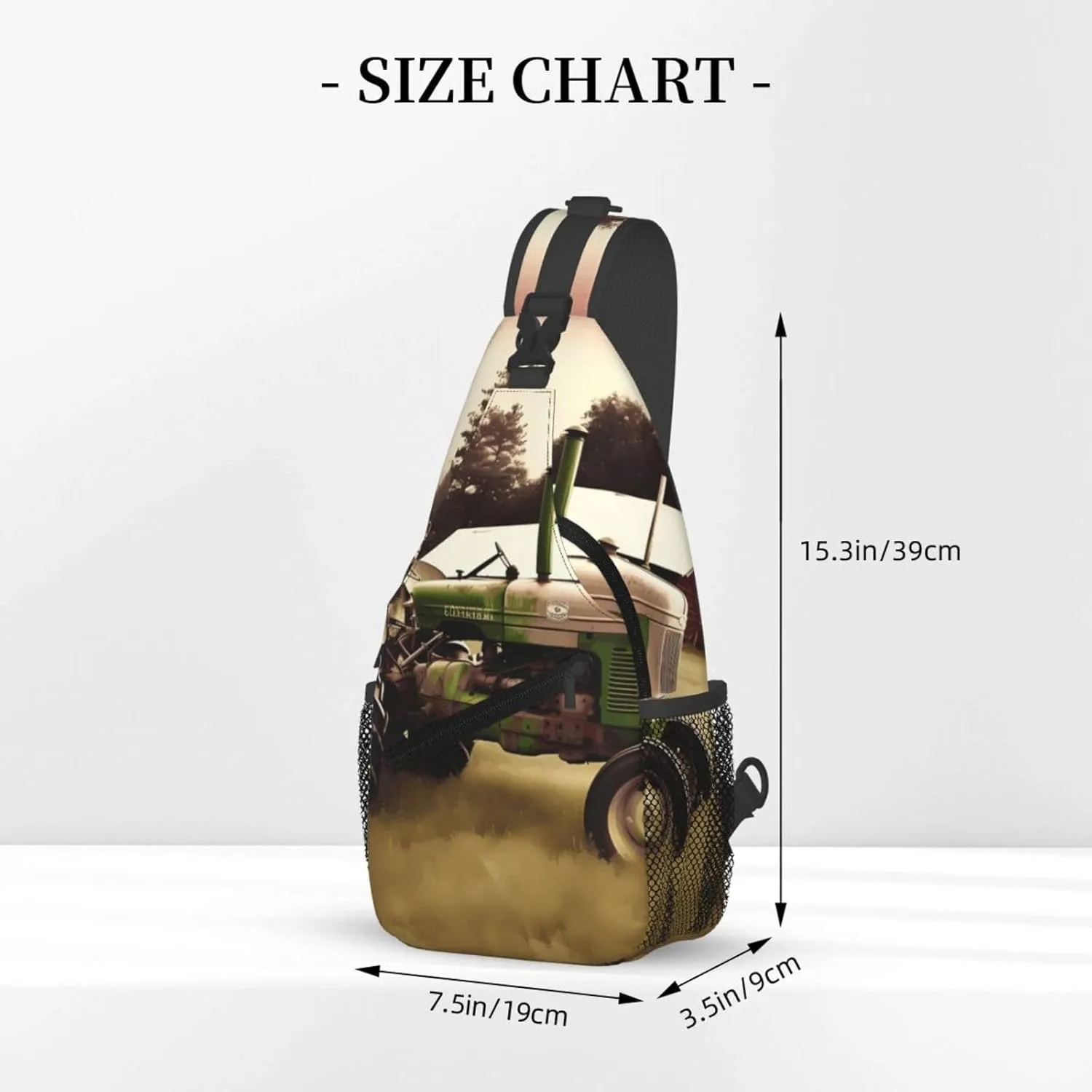 Cross Chest Bag Diagonally Sling Backpack Crossbody Shoulder Bag Owl Tree Branches Sling Bag Travel Hiking Daypack