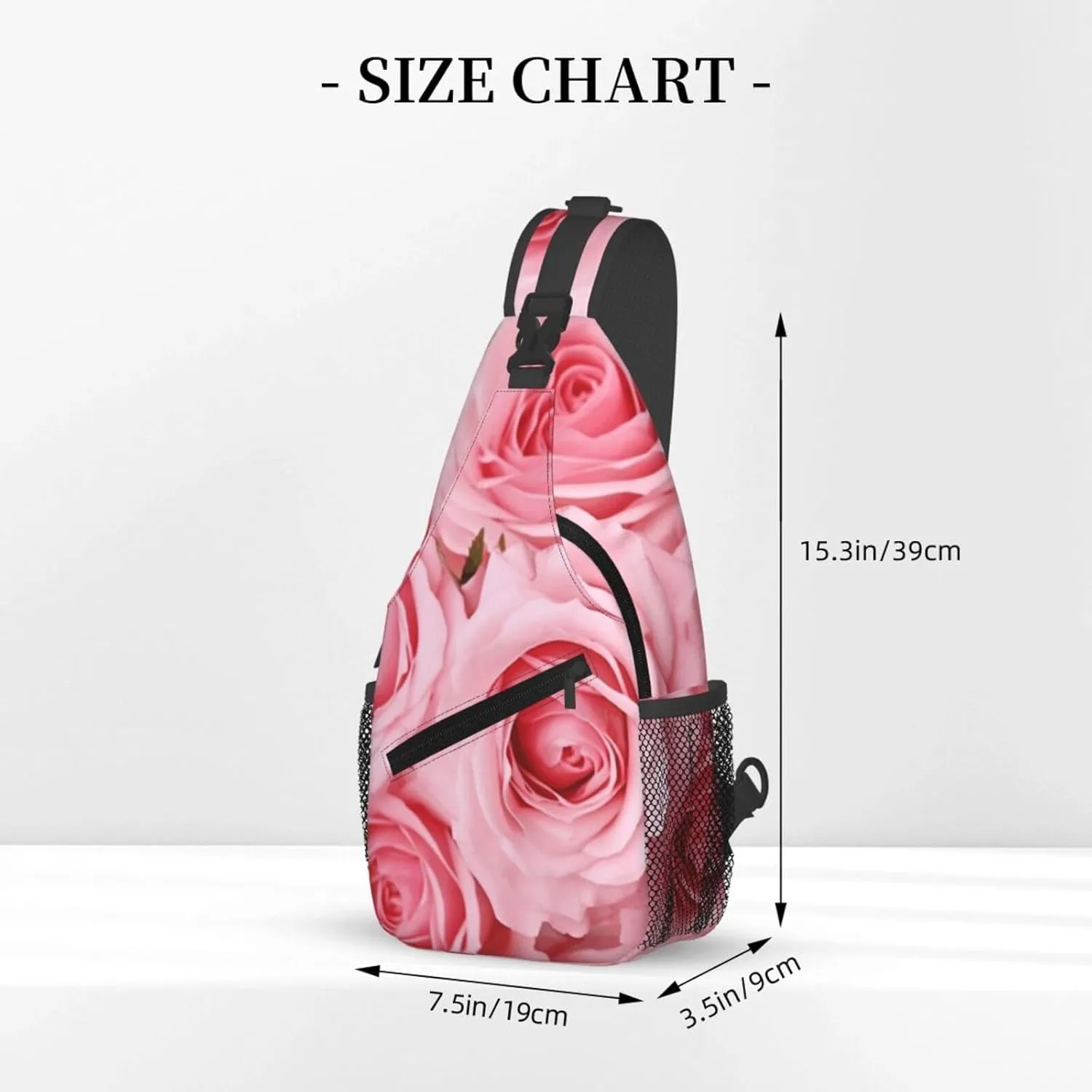 Cross Chest Bag Diagonally Sling Backpack Crossbody Shoulder Bag Polar Bears Northern Lights Sling Bag Travel Hiking Daypack
