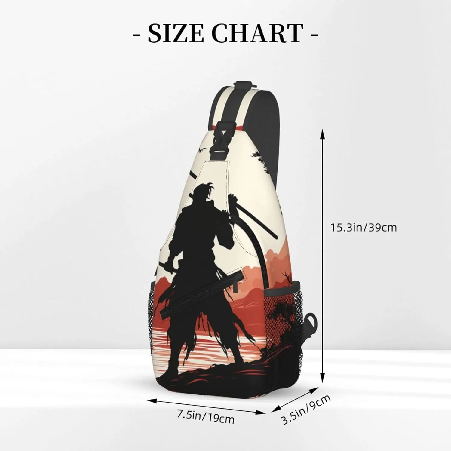 Cross Chest Bag Diagonally Sling Backpack Crossbody Shoulder Bag Seals on ice Sling Bag Travel Hiking Daypack