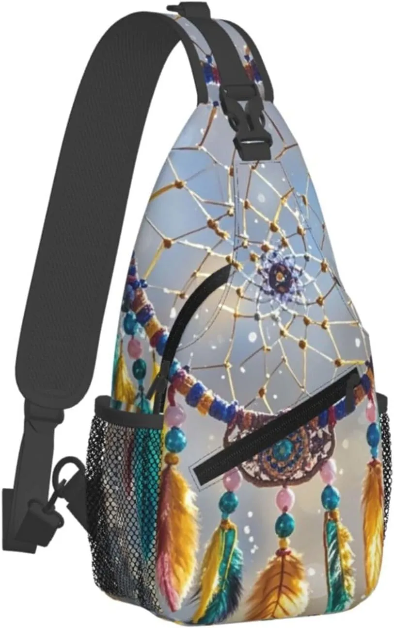 Cross Chest Bag Sling Backpack Cute Sea Animal Manatee Sling Bag Crossbody Shoulder Bag Travel Hiking Daypack