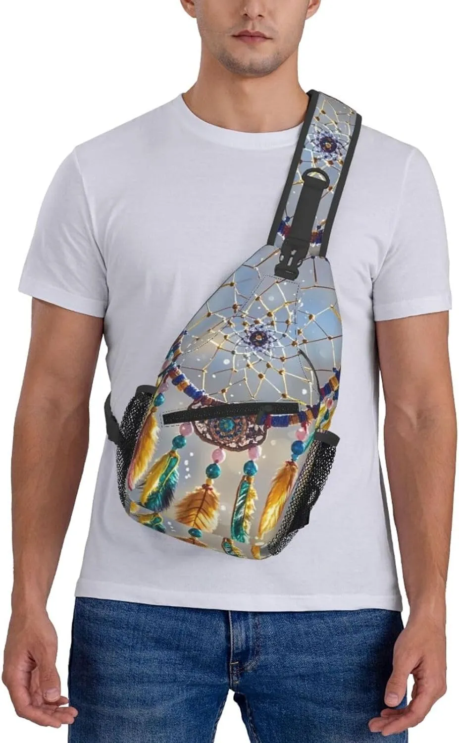 Cross Chest Bag Sling Backpack Cute Sea Animal Manatee Sling Bag Crossbody Shoulder Bag Travel Hiking Daypack