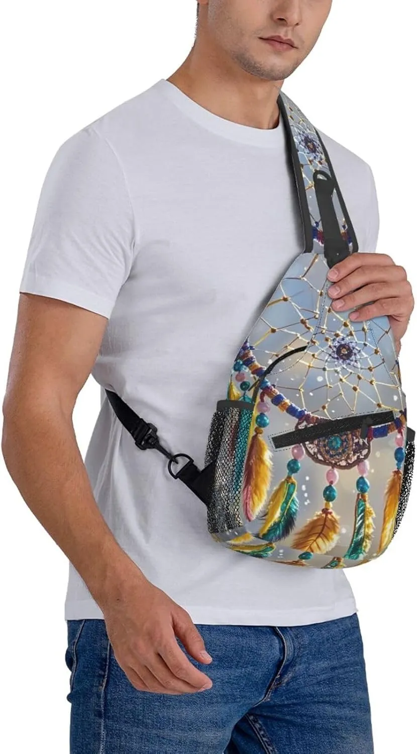Cross Chest Bag Sling Backpack Cute Sea Animal Manatee Sling Bag Crossbody Shoulder Bag Travel Hiking Daypack