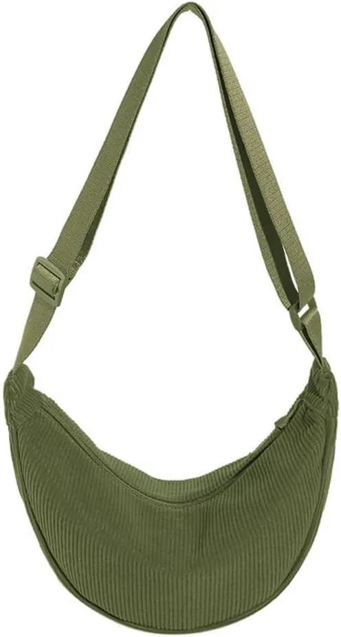 Crossbody Bag Hobo Sling Crescent Bag Women Men Trendy Small Shoulder Bag Purse Dumpling Bag Casual Handbag Adjustable Strap