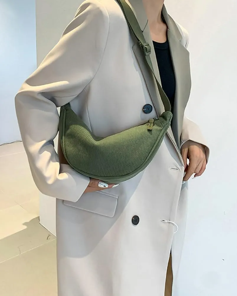 Crossbody Bag Hobo Sling Crescent Bag Women Men Trendy Small Shoulder Bag Purse Dumpling Bag Casual Handbag Adjustable Strap