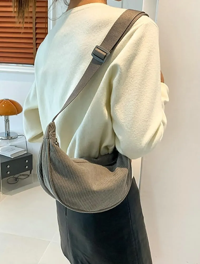 Crossbody Bag Hobo Sling Crescent Bag Women Men Trendy Small Shoulder Bag Purse Dumpling Bag Casual Handbag Adjustable Strap