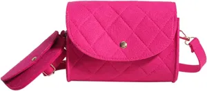 Crossbody Bags for Women Felt Crossbody Purses for Women Shoulder Bag Clutch Shoulder HandBag with Adjustable Strap