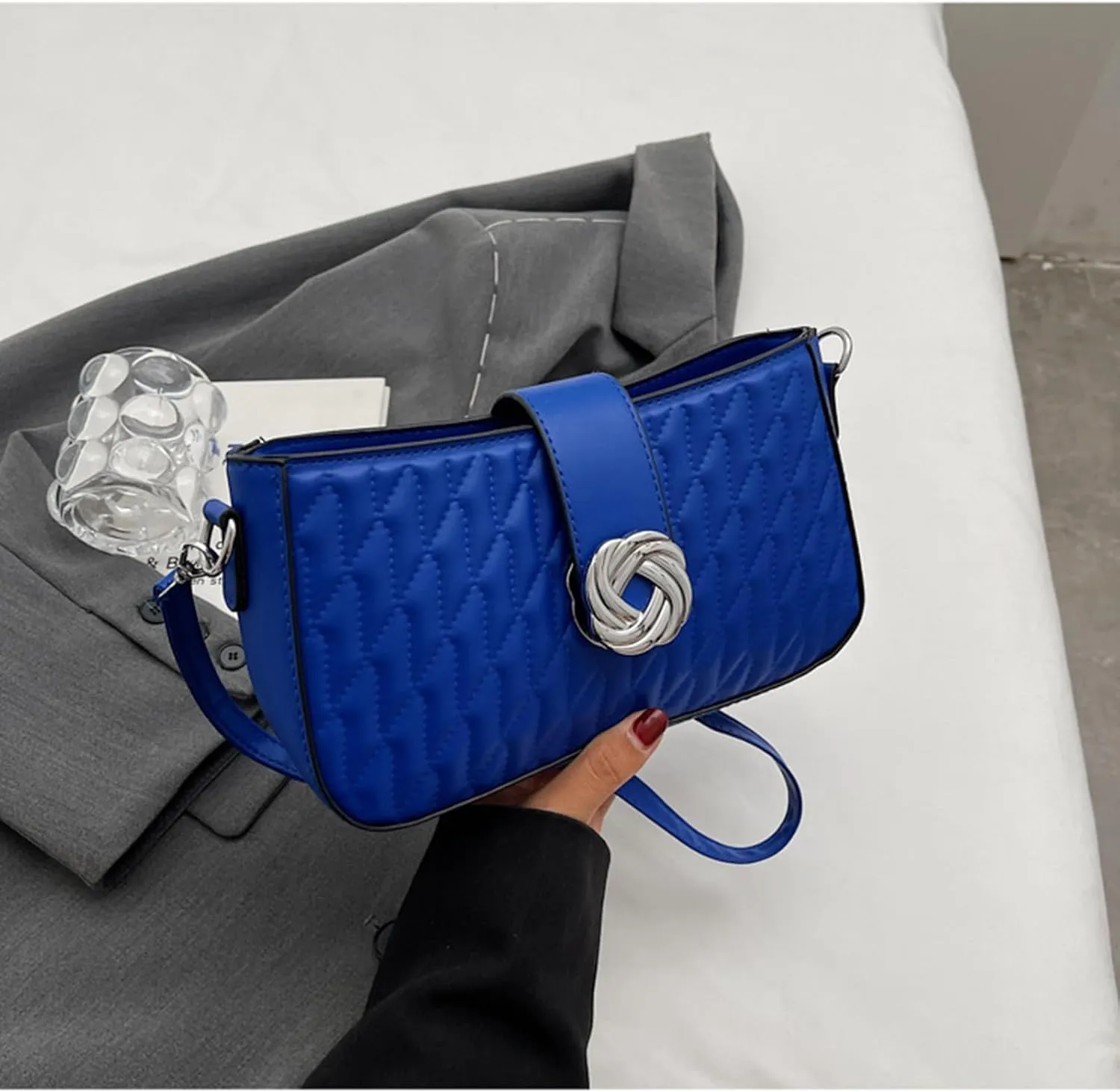 Crossbody Bags for Women Small Purse PU Leather Shoulder Bag Trendy Handbag Satchel Evening Bag