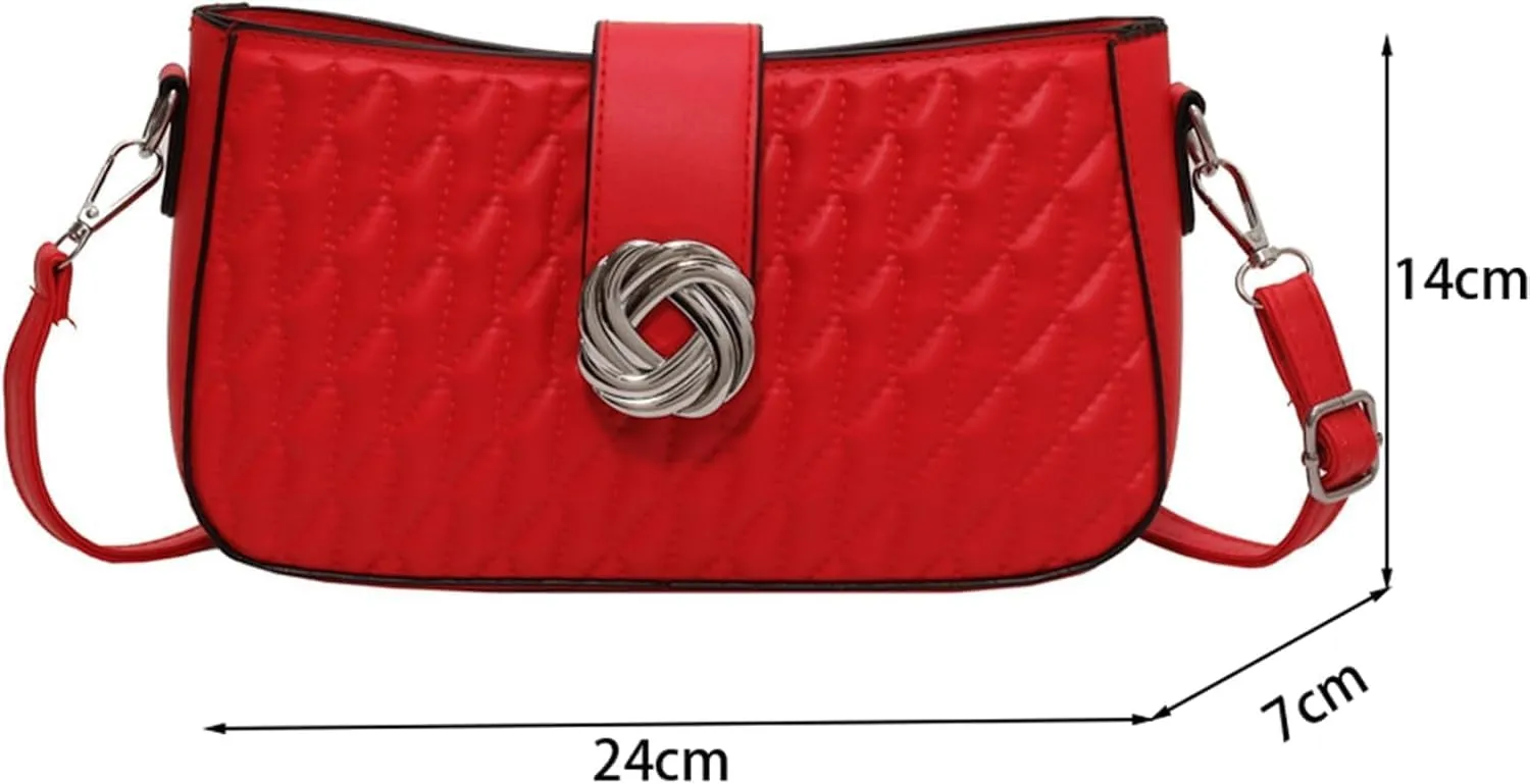 Crossbody Bags for Women Small Purse PU Leather Shoulder Bag Trendy Handbag Satchel Evening Bag