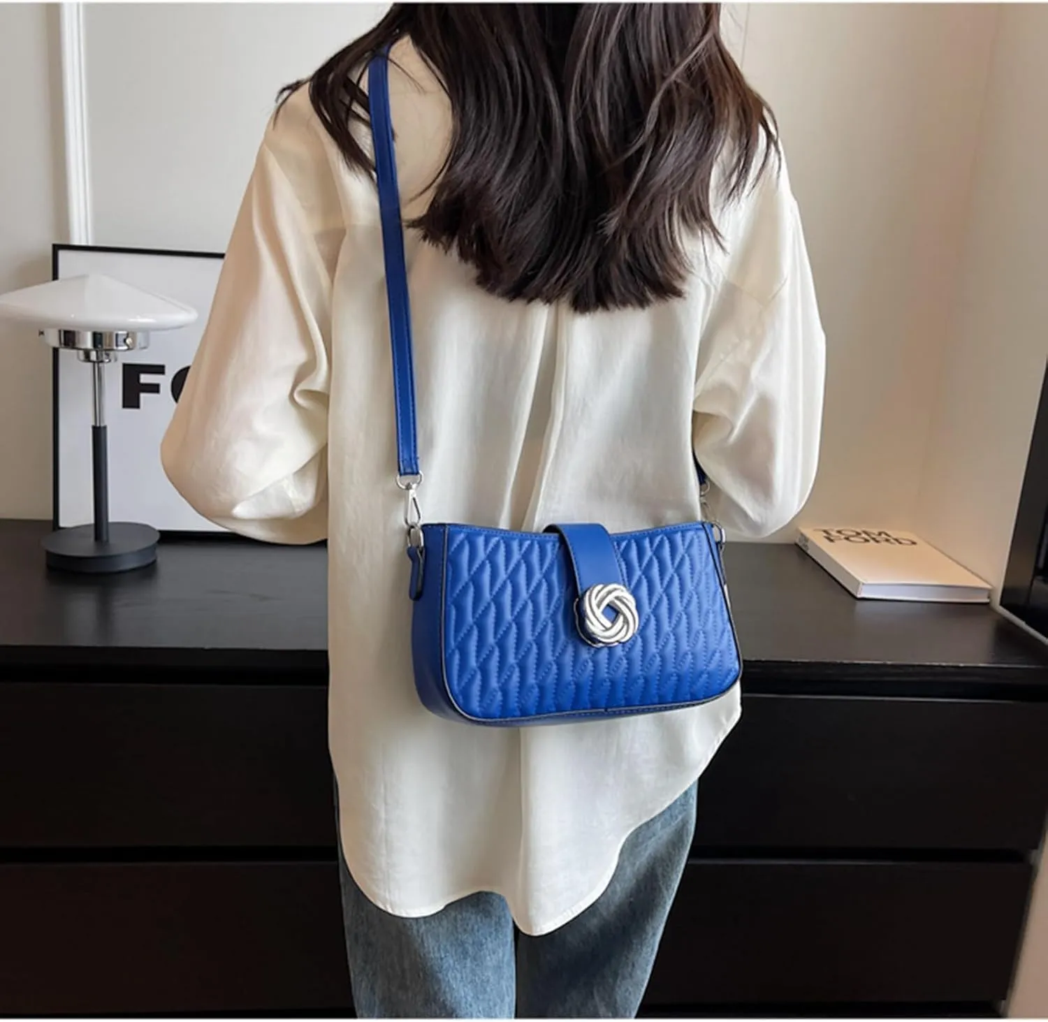 Crossbody Bags for Women Small Purse PU Leather Shoulder Bag Trendy Handbag Satchel Evening Bag