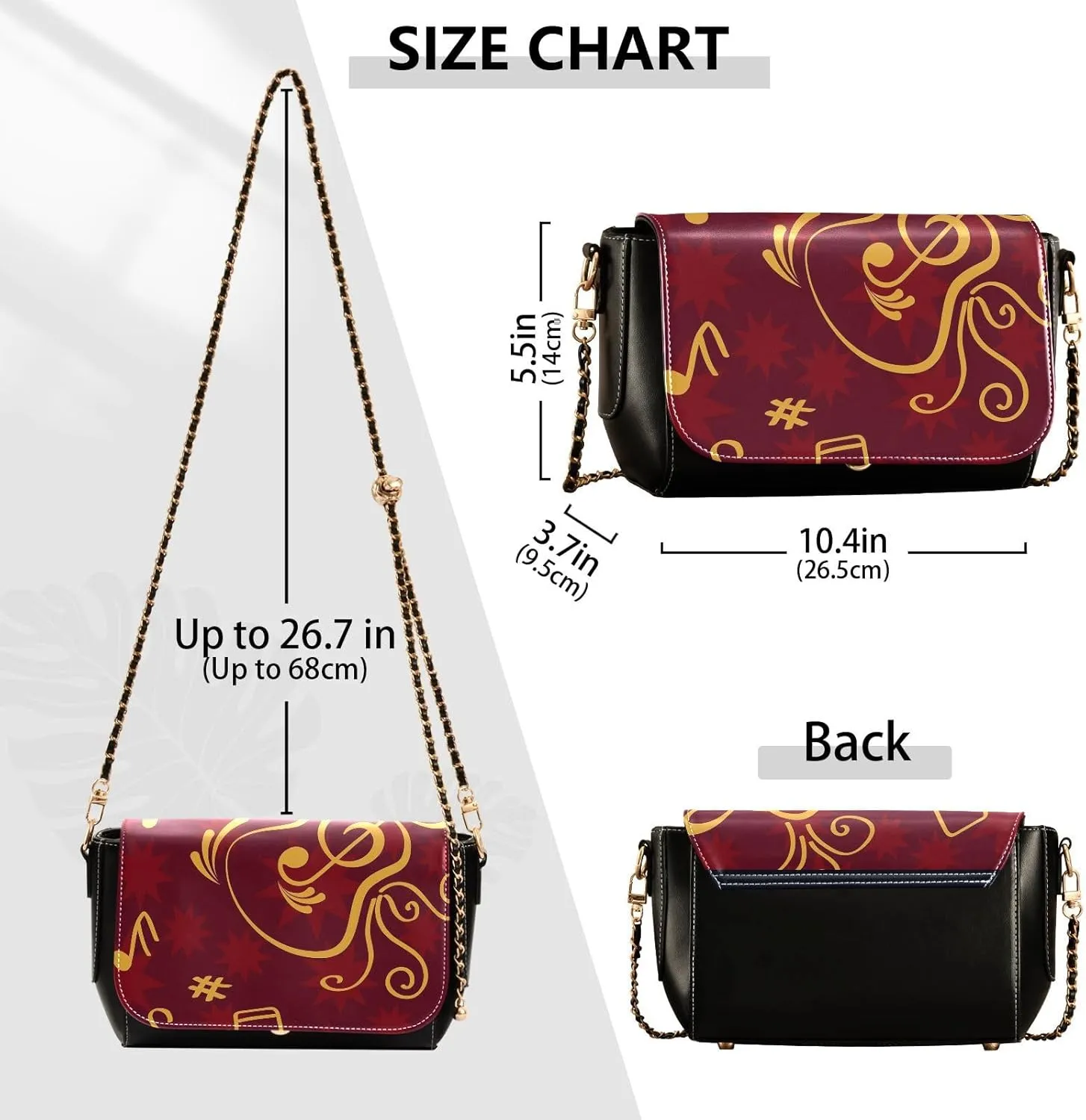 Crossbody Bags for Women Trendy Women's Black Shoulder Bag Small PU Leather Flap Cross Body Bag Handbags