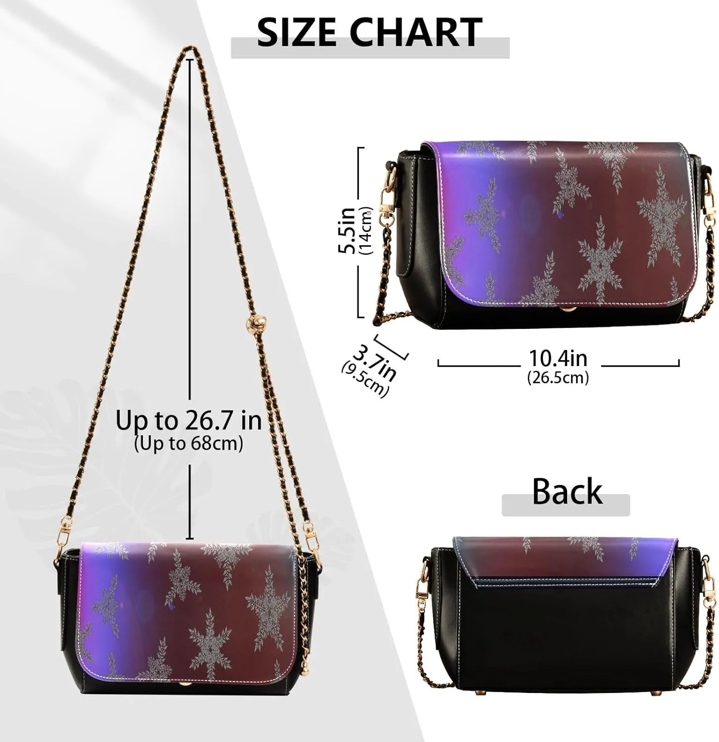 Crossbody Bags for Women Trendy Women's Black Shoulder Bag Small PU Leather Flap Cross Body Bag Handbags