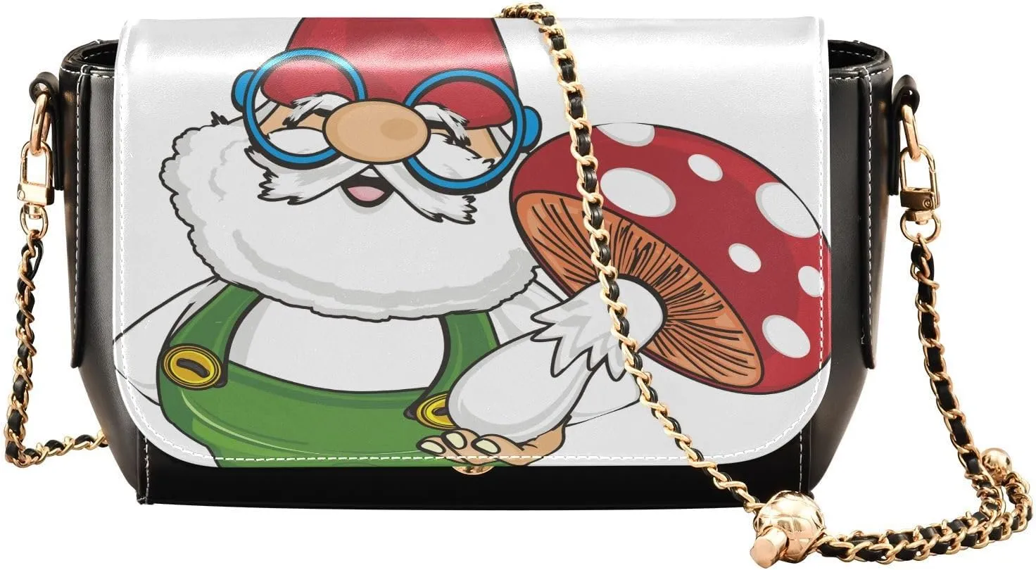 Crossbody Bags for Women Trendy Women's Black Shoulder Bag Small PU Leather Flap Cross Body Bag Handbags