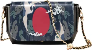 Crossbody Bags for Women Trendy Women's Black Shoulder Bag Small PU Leather Flap Cross Body Bag Handbags