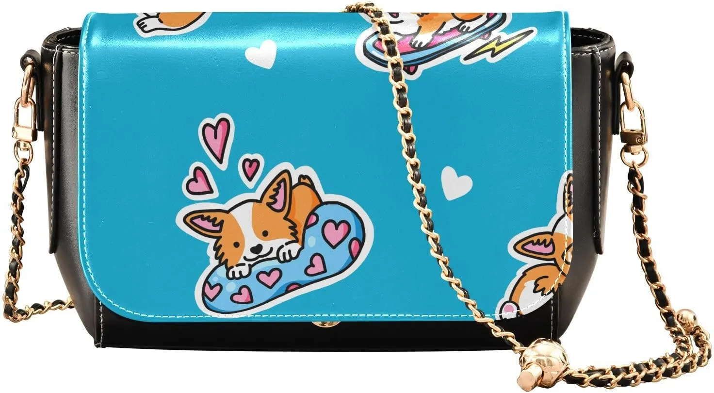 Crossbody Bags for Women Trendy Women's Black Shoulder Bag Small PU Leather Flap Cross Body Bag Handbags