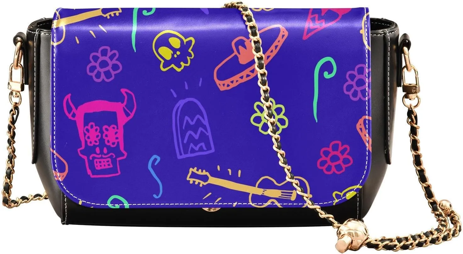 Crossbody Bags for Women Trendy Women's Black Shoulder Bag Small PU Leather Flap Cross Body Bag Handbags