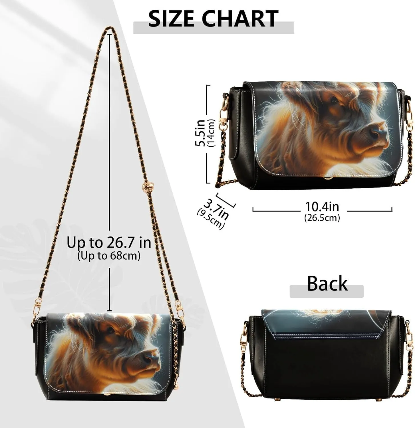 Crossbody Bags for Women Trendy Women's Black Shoulder Bag Small PU Leather Flap Cross Body Bag Handbags