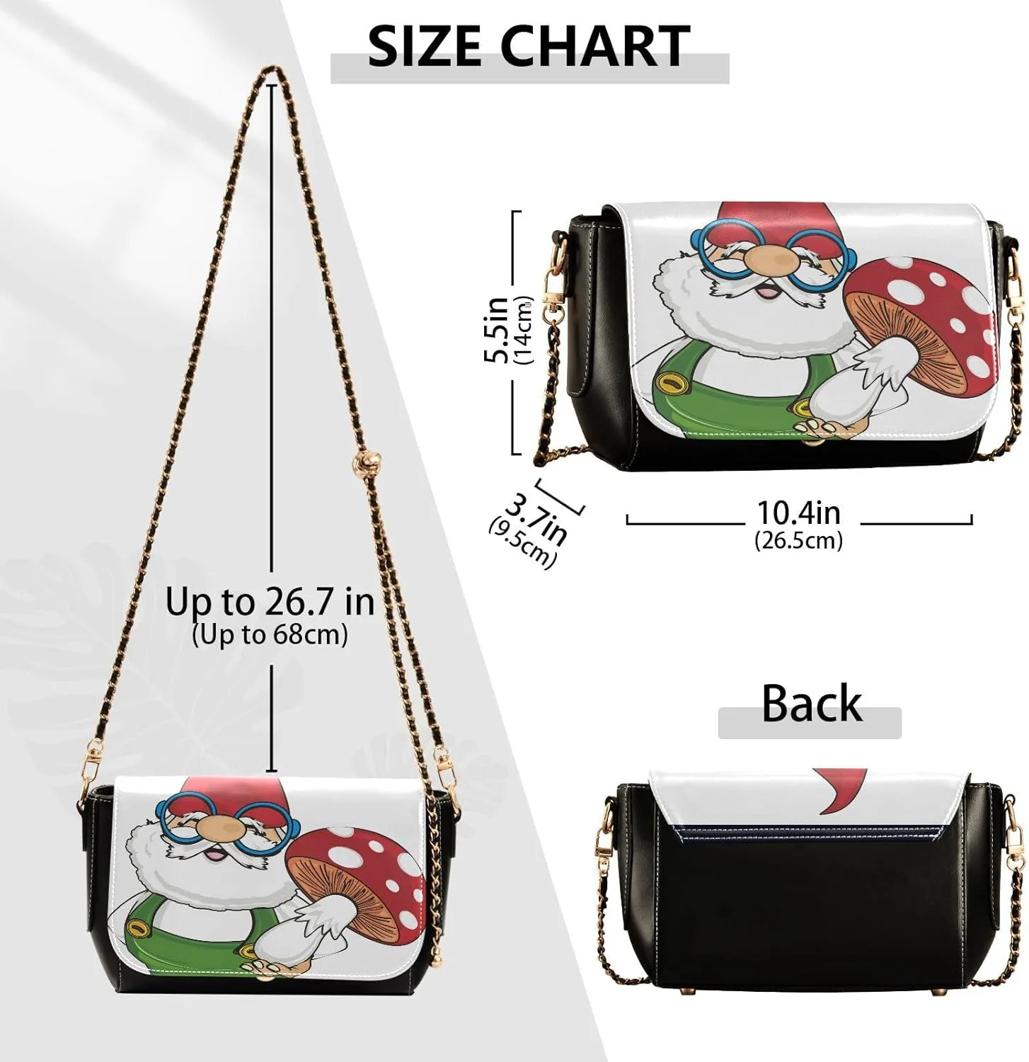 Crossbody Bags for Women Trendy Women's Black Shoulder Bag Small PU Leather Flap Cross Body Bag Handbags