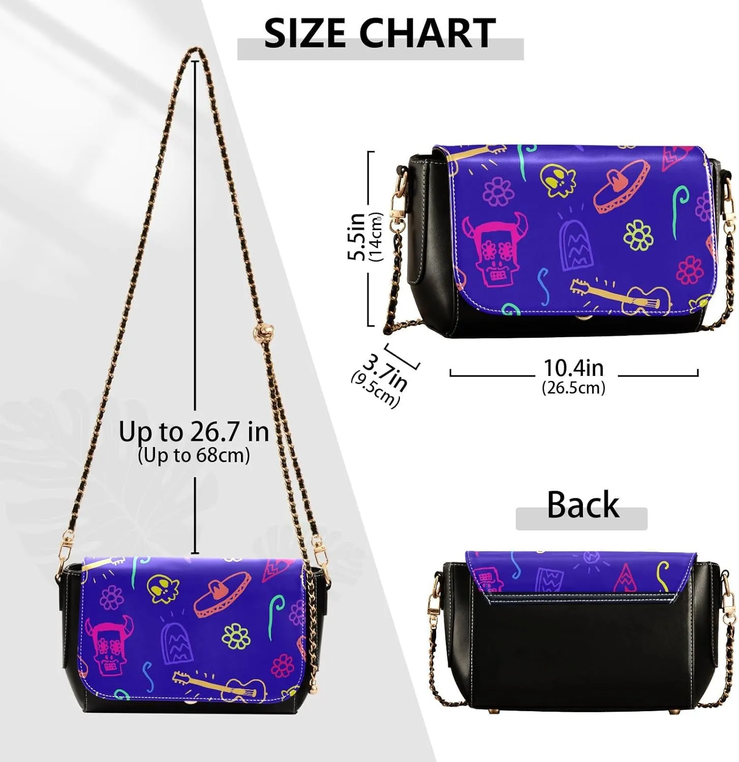 Crossbody Bags for Women Trendy Women's Black Shoulder Bag Small PU Leather Flap Cross Body Bag Handbags