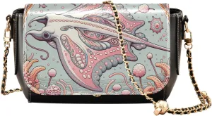 Crossbody Bags for Women Trendy Women's Black Shoulder Bag Small PU Leather Flap Cross Body Bag Handbags