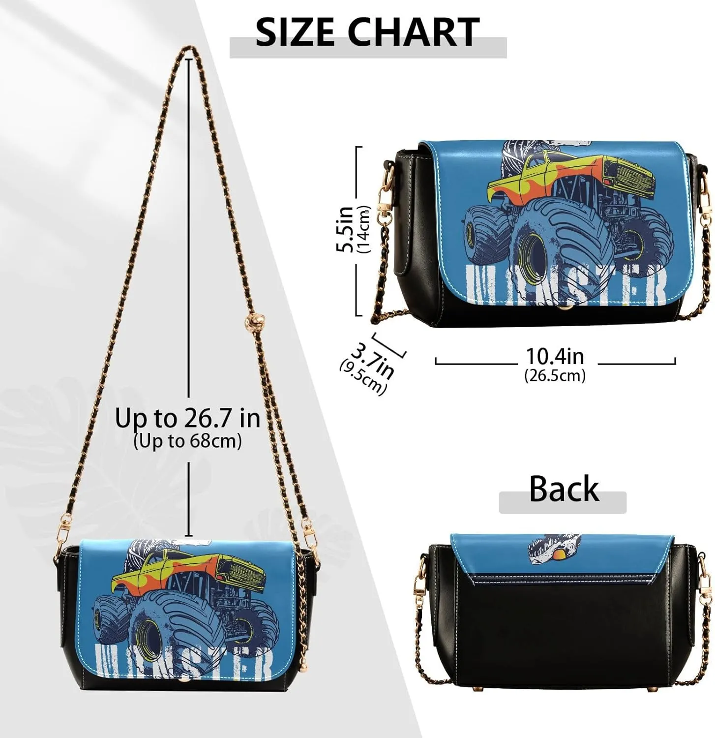 Crossbody Bags for Women Trendy Women's Black Shoulder Bag Small PU Leather Flap Cross Body Bag Handbags