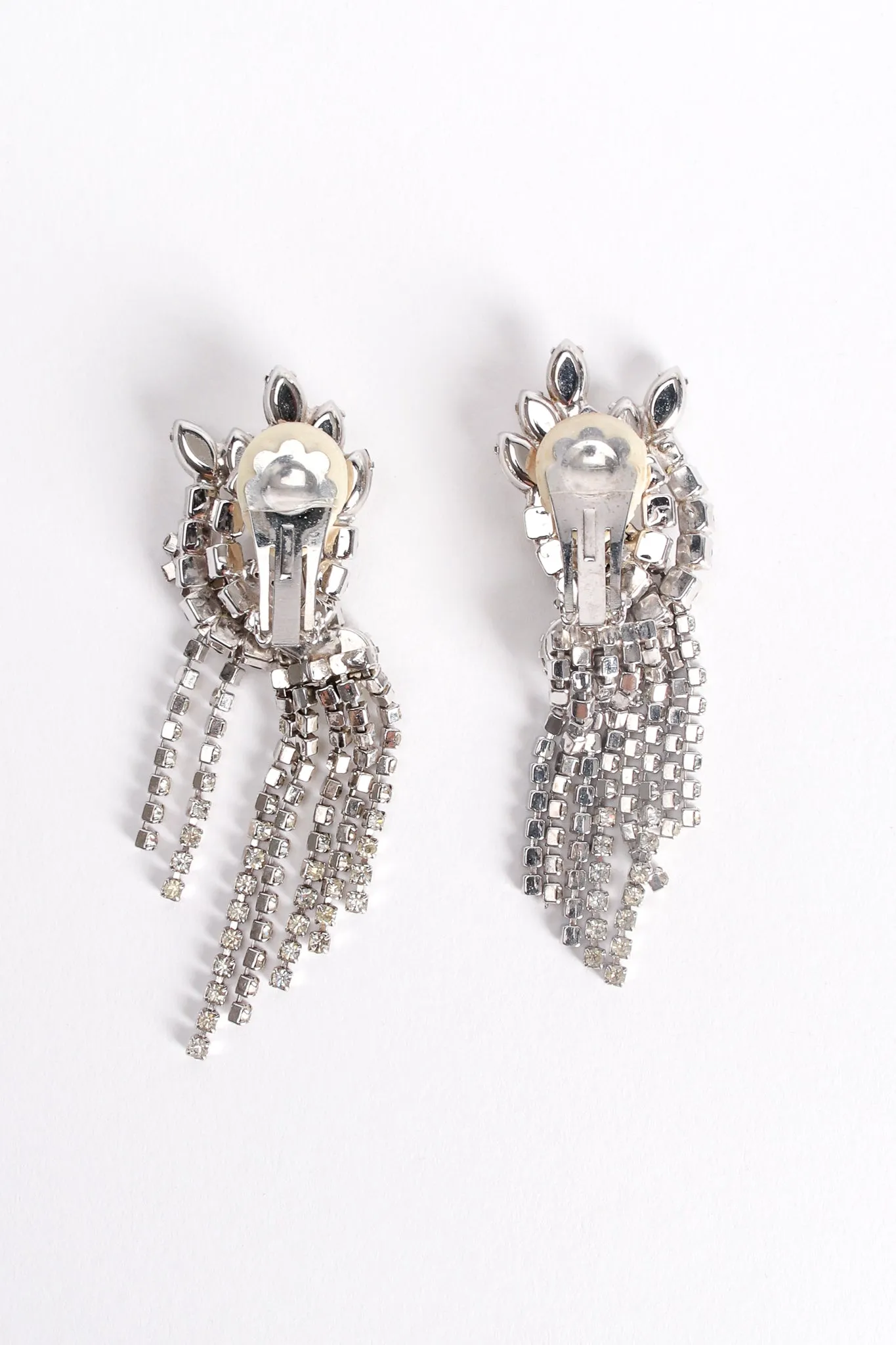 Crystal Fringed Wing Earrings