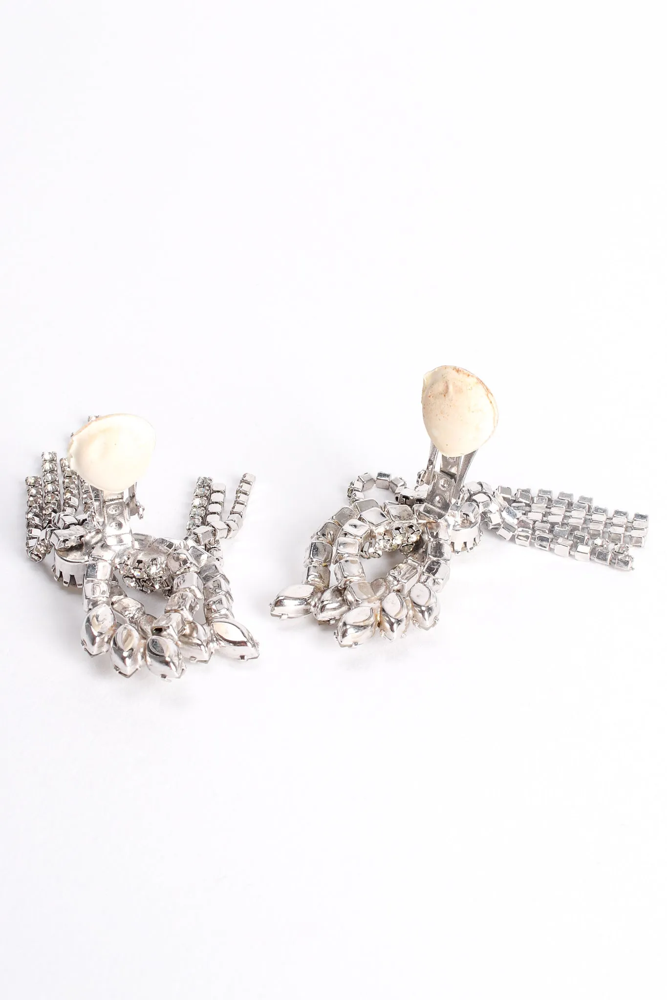 Crystal Fringed Wing Earrings