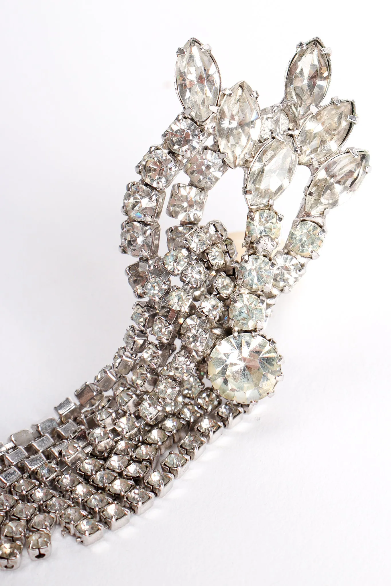 Crystal Fringed Wing Earrings