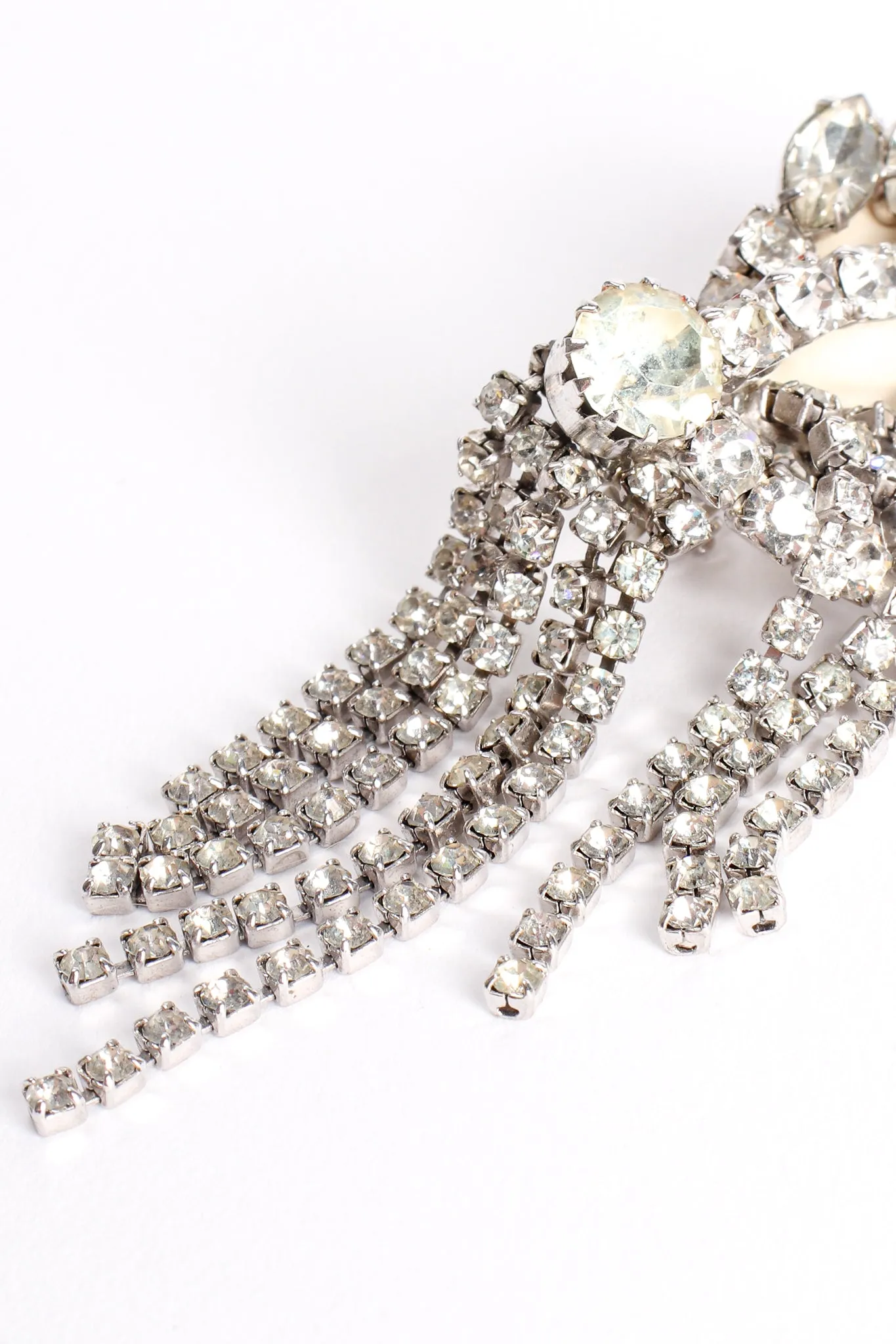 Crystal Fringed Wing Earrings