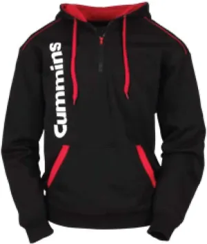 cummins Black & Red Zipper Hoodie Jacket