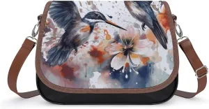 Cupcake Pattern Crossbody Bags for Women Travel Shoulder Bag Small Leather Cross Body Handbags