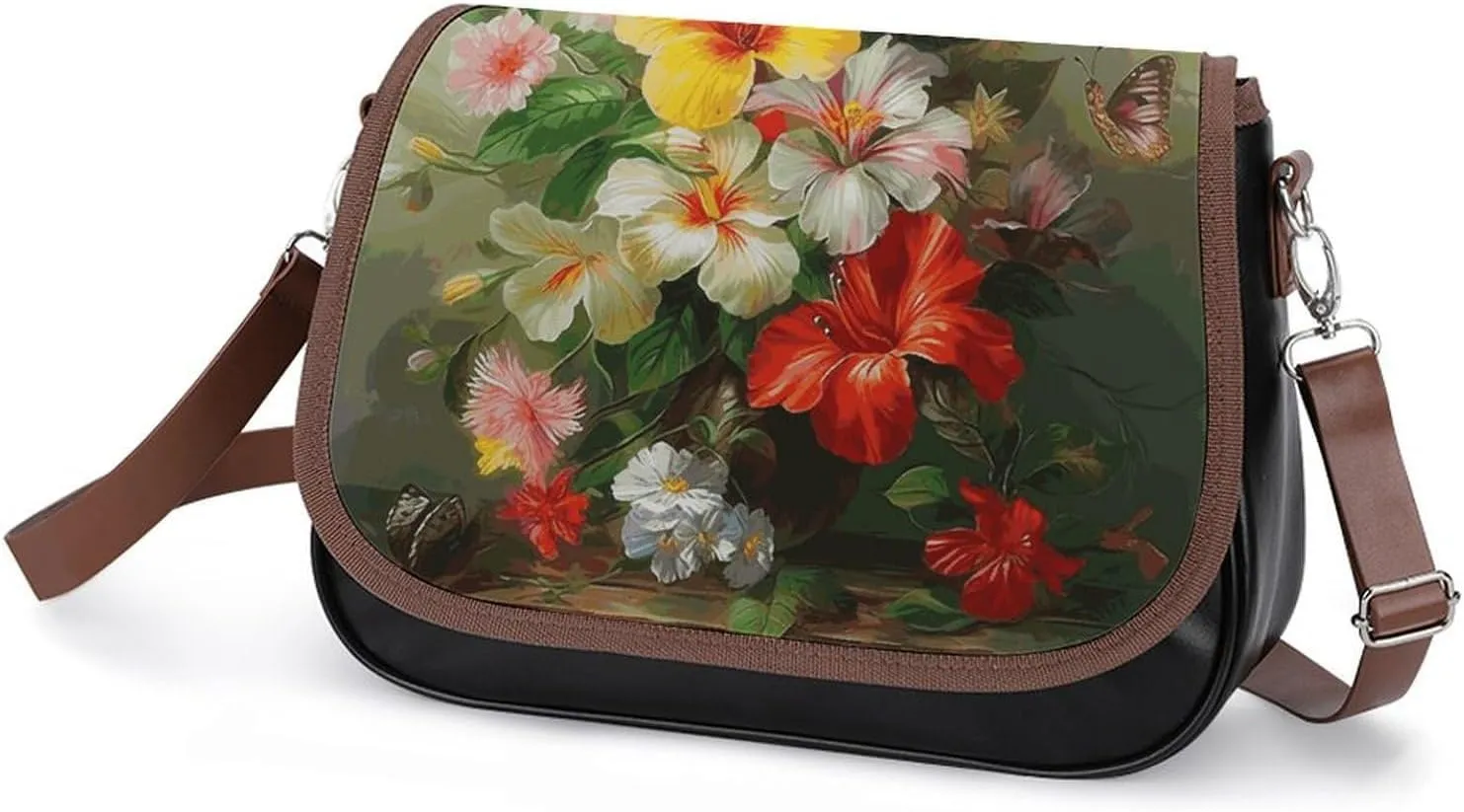 Cupcake Pattern Crossbody Bags for Women Travel Shoulder Bag Small Leather Cross Body Handbags