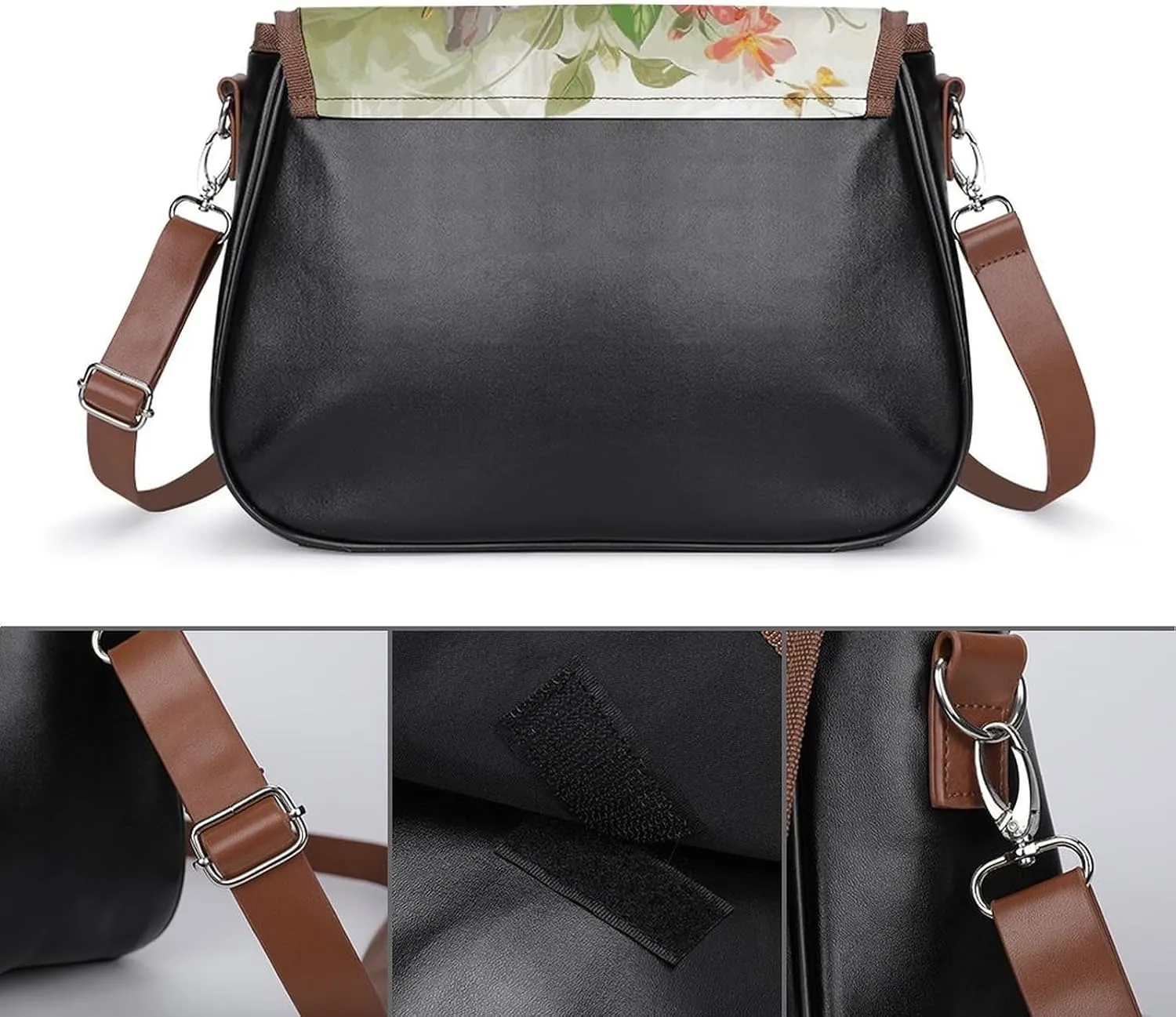 Cupcake Pattern Crossbody Bags for Women Travel Shoulder Bag Small Leather Cross Body Handbags