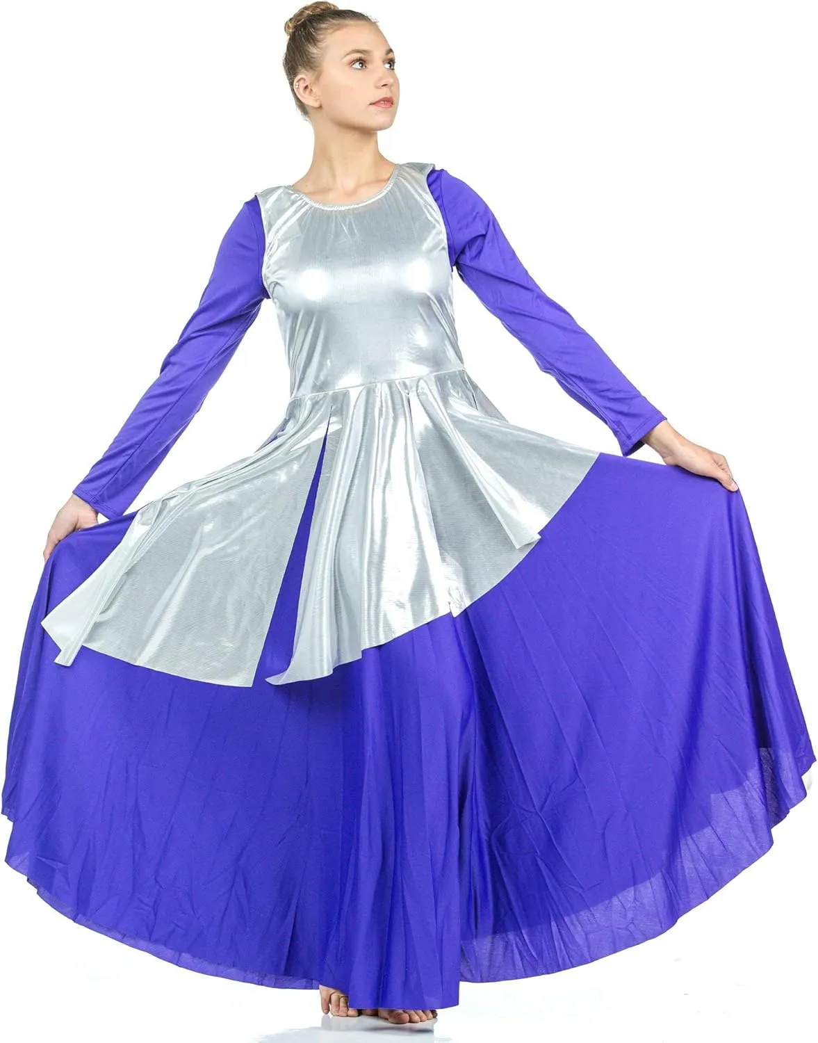 Danzcue Womens Asymmetrical Praise Dance Tunic