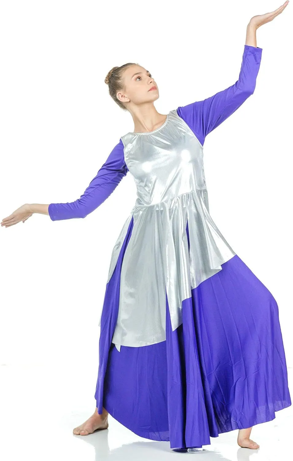 Danzcue Womens Asymmetrical Praise Dance Tunic