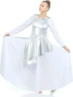 Danzcue Womens Asymmetrical Praise Dance Tunic