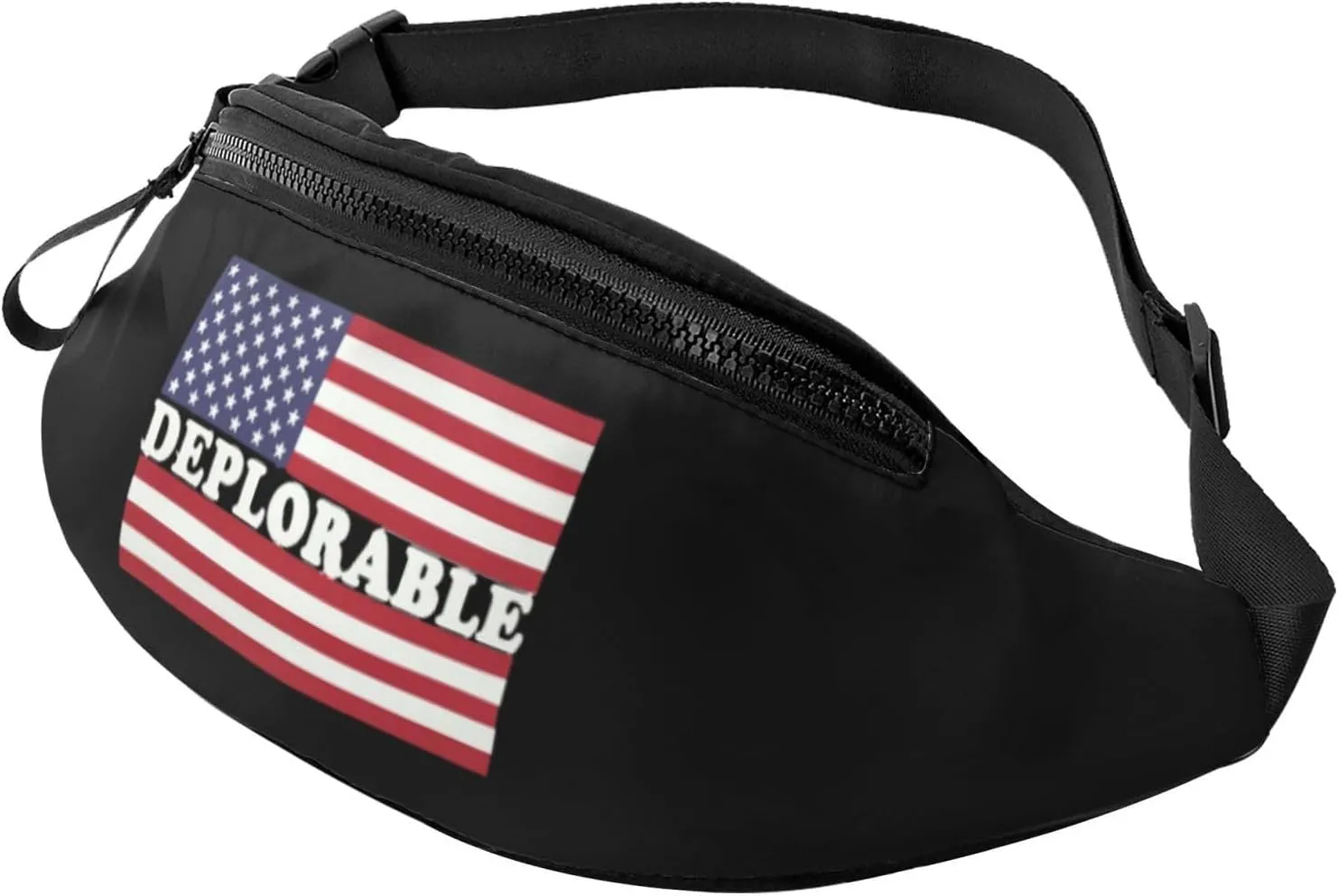 Deplorable American Flag Crossbody waist bag, casual chest bag