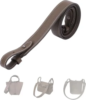DGAZ TC Leather Shoulder Strap for Hermes Picotin/Lindy/Evelyne, Replaceable Crossbody Bags Strap, Handmade