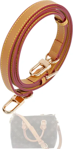 DGAZ Vachetta Leather Adjustable Crossbody Strap for Speedy Bag with Gift Box, Handmade Shoulder Strap