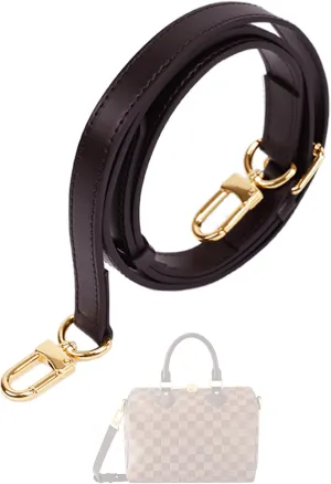DGAZ Vachetta Leather Adjustable Crossbody Strap for Speedy Bag with Gift Box, Handmade Shoulder Strap