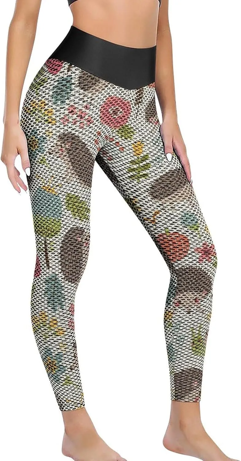 Donnapink Women's Threaded High Waist Yoga Pants, Leggings Workout Outfits for Gym S-XXL