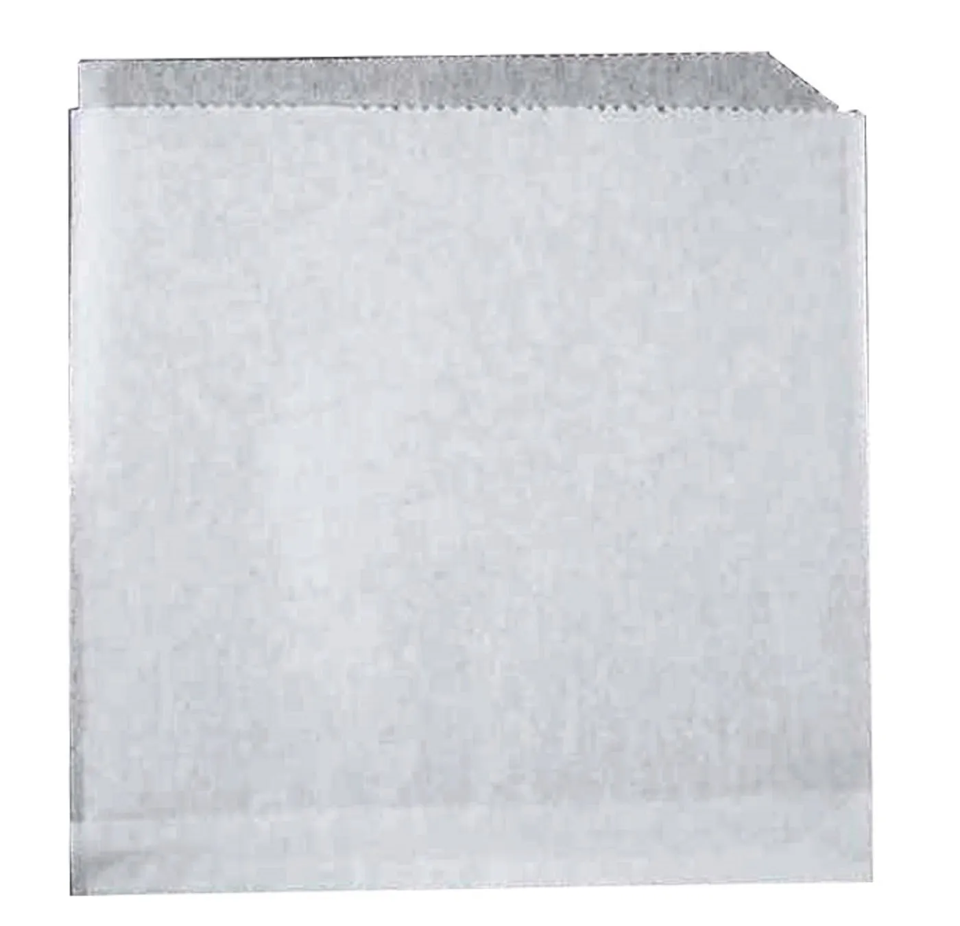 Double Open Grazing Style Sandwich and Cookie Bag, White Grease Resistant Paper, 7" x 6-1/2" Size, Packed 1000 Per Box, Brown Paper Goods Company #707