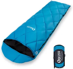 Down Sleeping Bag for Adults, Teens - 40-60 600 Fill Power Duck Down Ultralight Backpacking Bag With Compression Sack