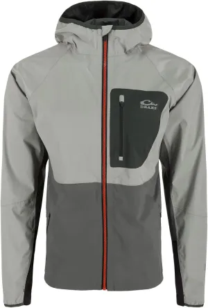 Drake Waterfowl Men's Ultra-Lite Backwaters Waterproof Stretch Breathable Jacket with Coated Zippers & Ergonomic Thumbholes