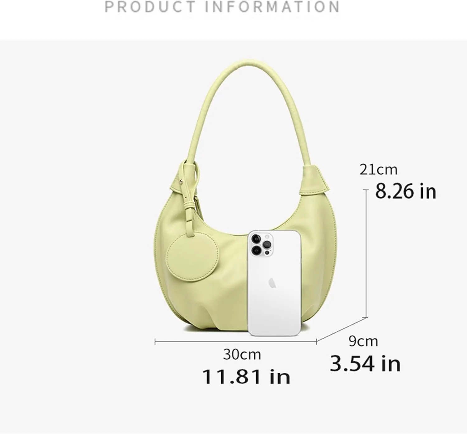 Dumpling Shoulder Bag for Women Summer,Soft Pleated Leather Fashion Hobo HandBag,Crescent Design Cute Trendy Daily Purse (black)